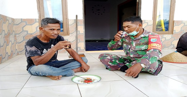 Inspirasi Pagi Dengan Secangkir Kopi di Lokasi TMMD