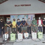 Lakukan penyemprotan menggunakan disinfektan Putus Penyebaran Covid 19