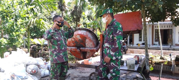Kasdim 1207/Pontianak Berkunjung Ke Lokasi TMMD Ke-111