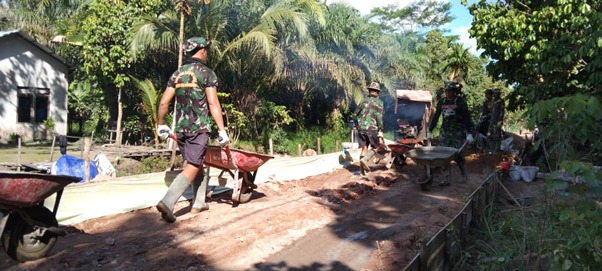 Pergerakan Satgas TMMD Ke-111 Kodim 1207/Pontianak Setiap Program Yang Dijalankan